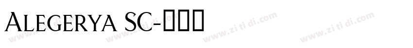 Alegerya SC字体转换